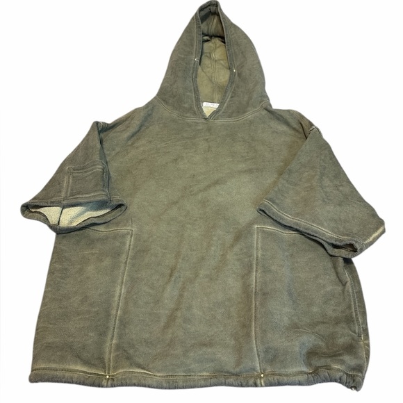 We The Free Tops - Free People We The Free Olive Short Sleeve Oversized Slouchy Hoodie XS